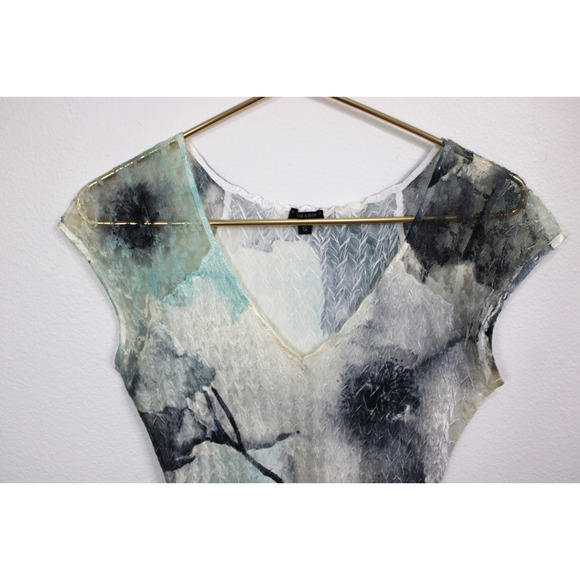 Komarov Woman's Dress S Crinkle Midi Fit-Flared Dress - Picture 6 of 8